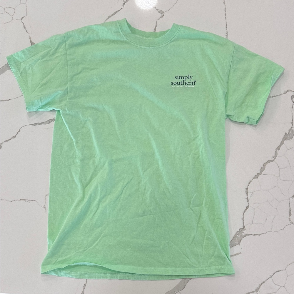 Simply Southern Light Green Short Sleeve Tee